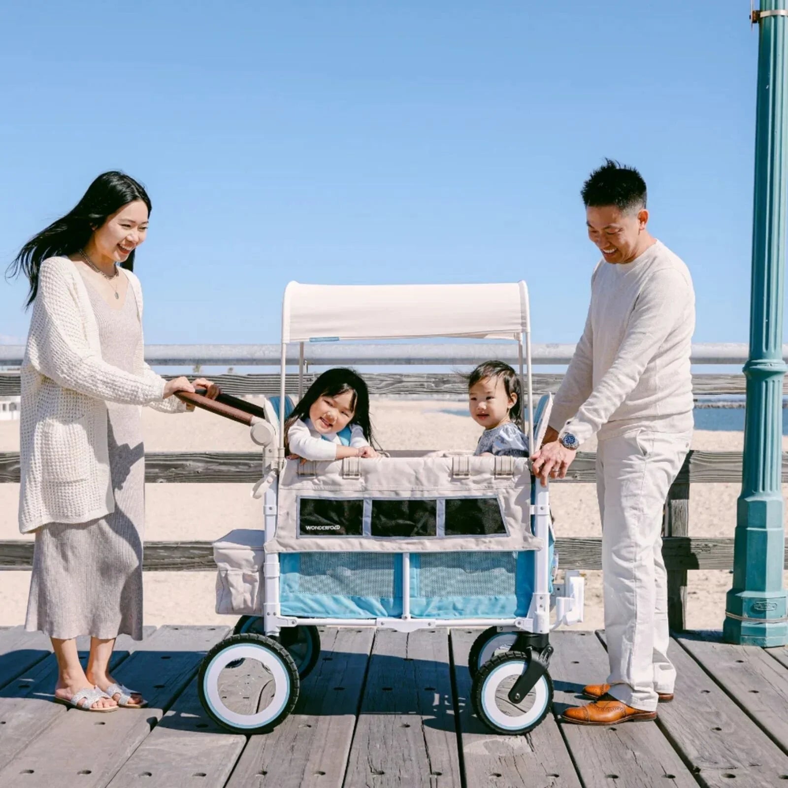 Wonderfold VW2 Volkswagen Stroller Wagon - Blue