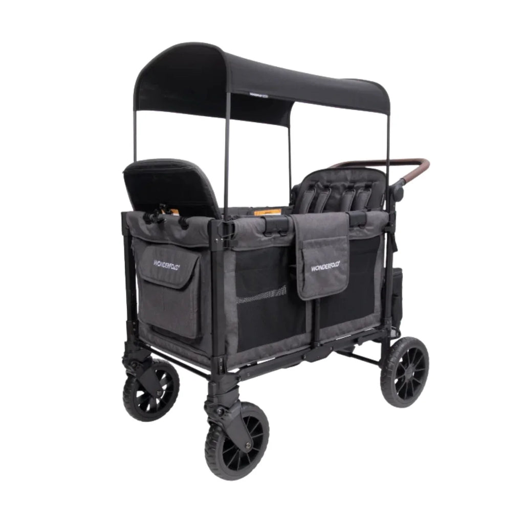 Wonderfold W4 Luxe Pro Stroller Wagon - Charcoal Grey