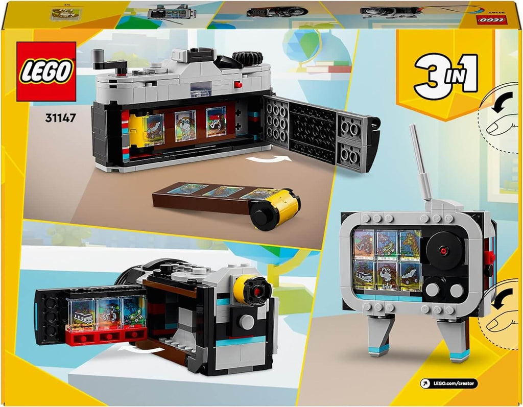 Lego Creator 3 in 1 31147 Retro Camera Buildable Toy for Ages 8 and Up - TOYFACTORY