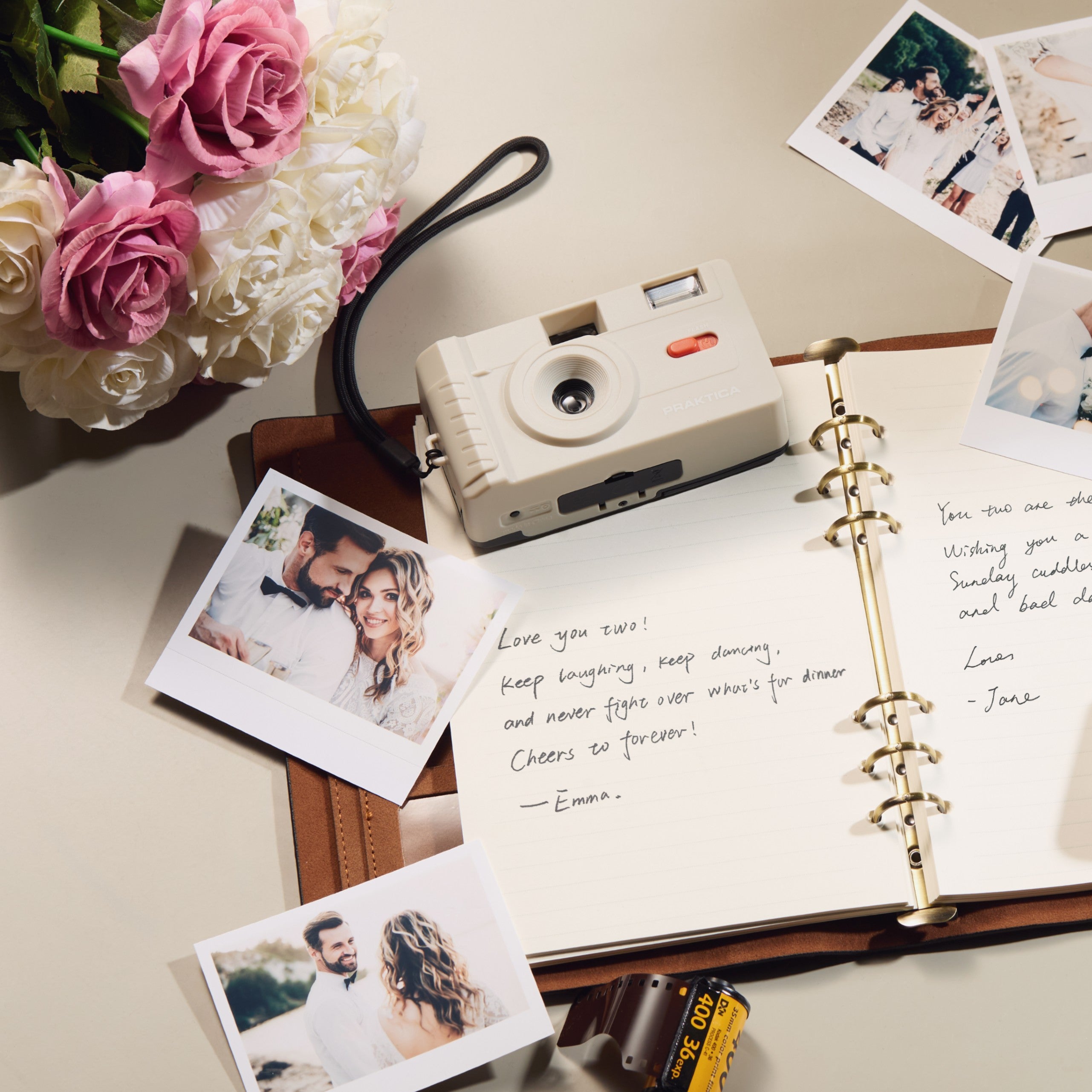 Praktica Reusable 35mm Film Camera - Cream - TOYFACTORY