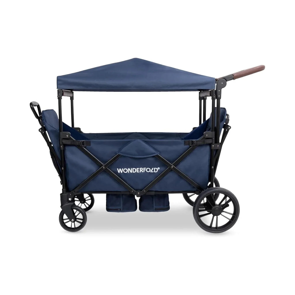 Wonderfold X2R Push & Pull Quad Stroller Wagon - Sapphire Navy