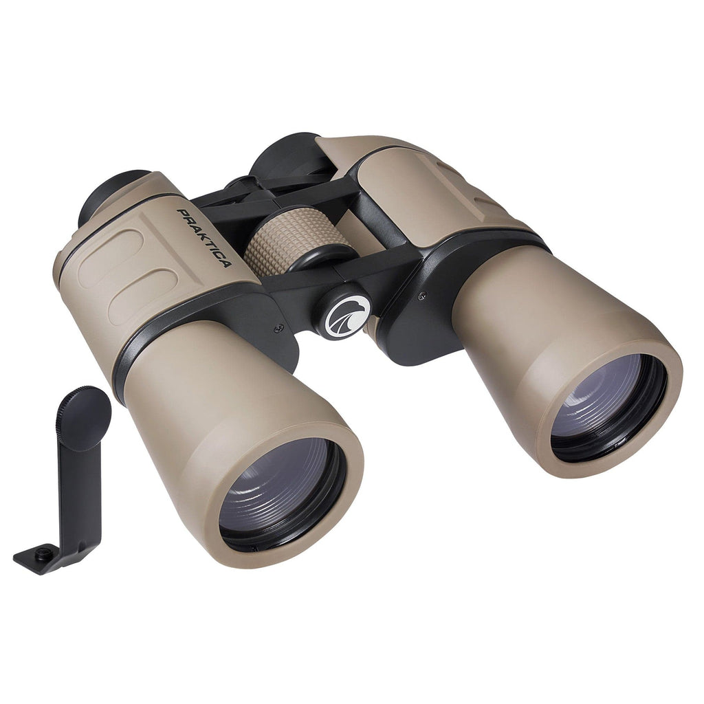 PRAKTICA Falcon 12x50mm Porro Prism Field Binoculars - Sand - TOYFACTORY
