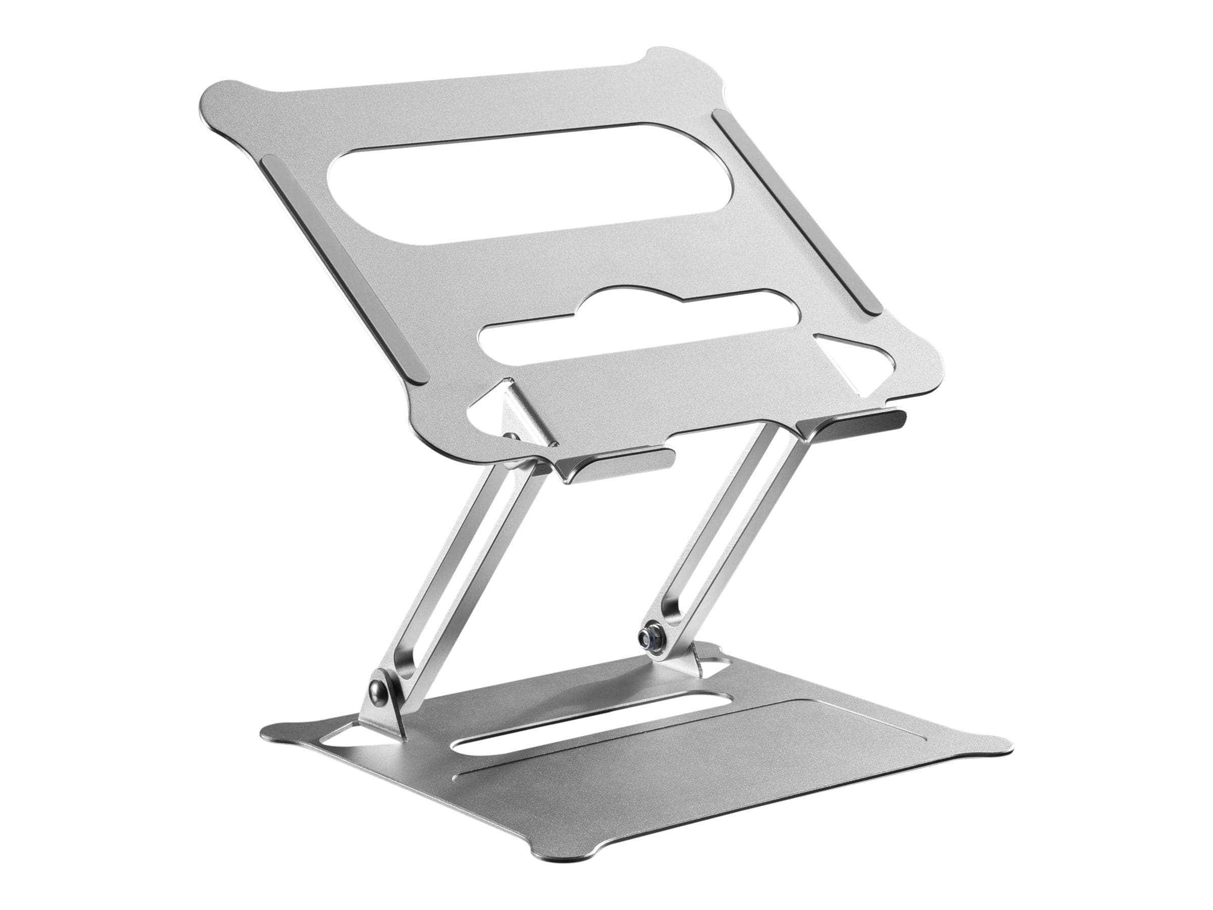 ProperAV Aluminium Construction Fully Adjustable Laptop or Tablet Stand - Silver - TOYFACTORY