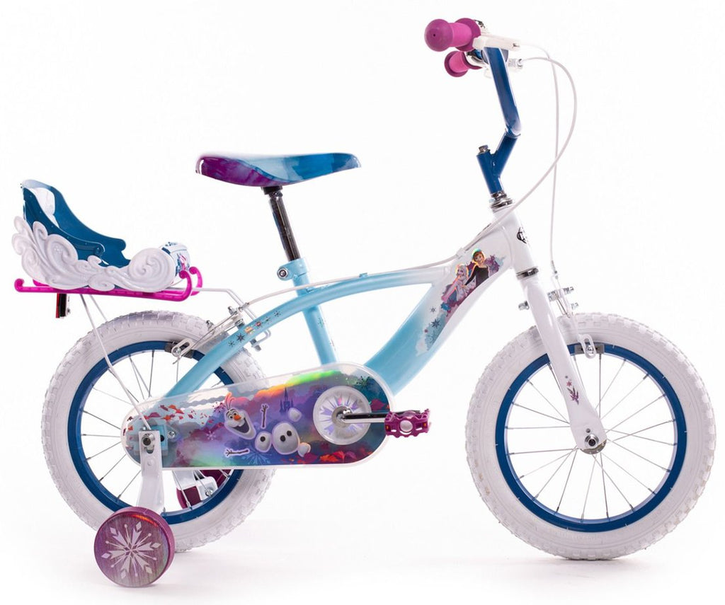 Huffy Girls Disney Frozen 14" Bike with sleigh - TOYFACTORY