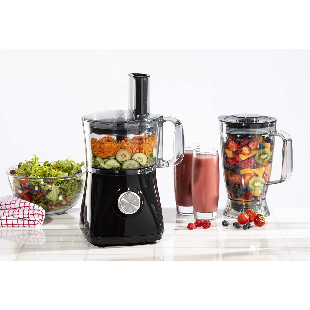 Daewoo 750W Plastic Compact Food Processor with 2L Bowl and 1.8L Blender Jug