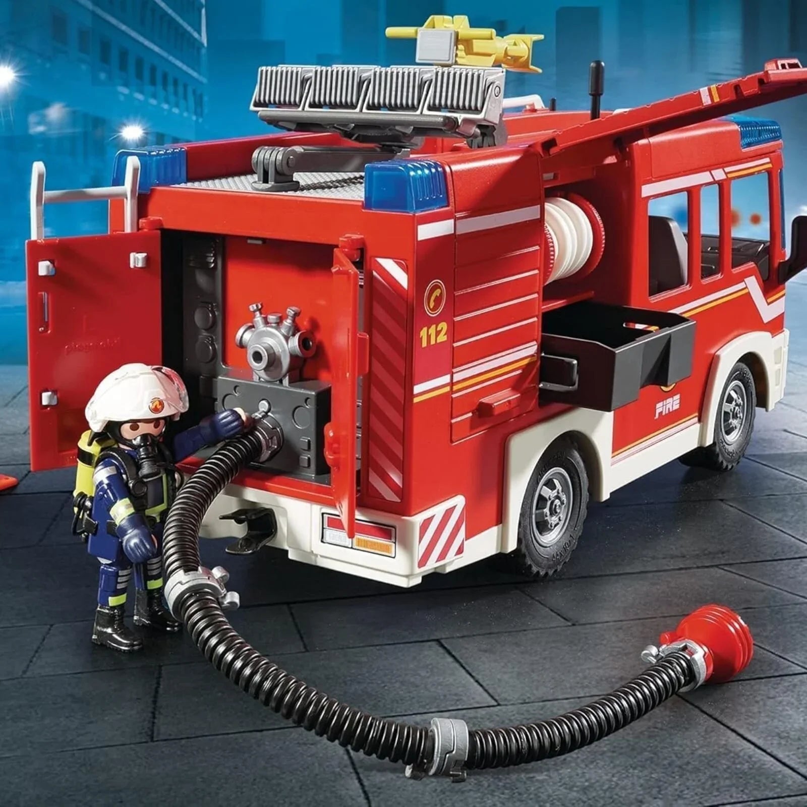 Playmobil City Action Fire Engine with Working Water Cannon 9464