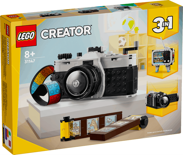 Lego Creator 3 in 1 31147 Retro Camera Buildable Toy for Ages 8 and Up - TOYFACTORY