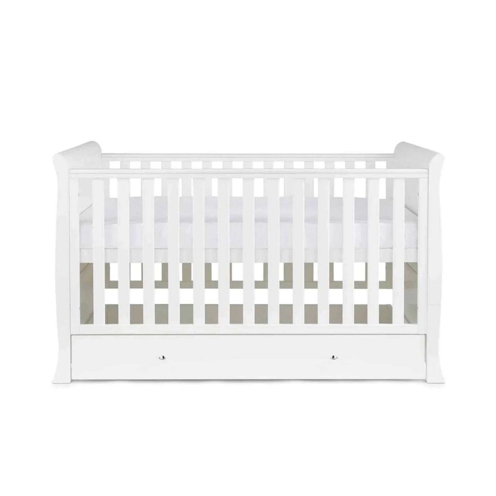 Ickle Bubba Snowdon Classic Cot Bed White - Without Mattress - TOYFACTORY