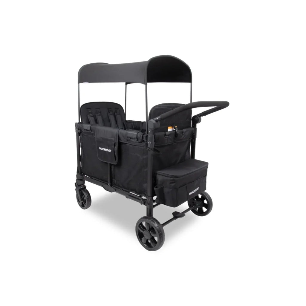 Wonderfold W4 Elite Pro Stroller Wagon - Jet Black