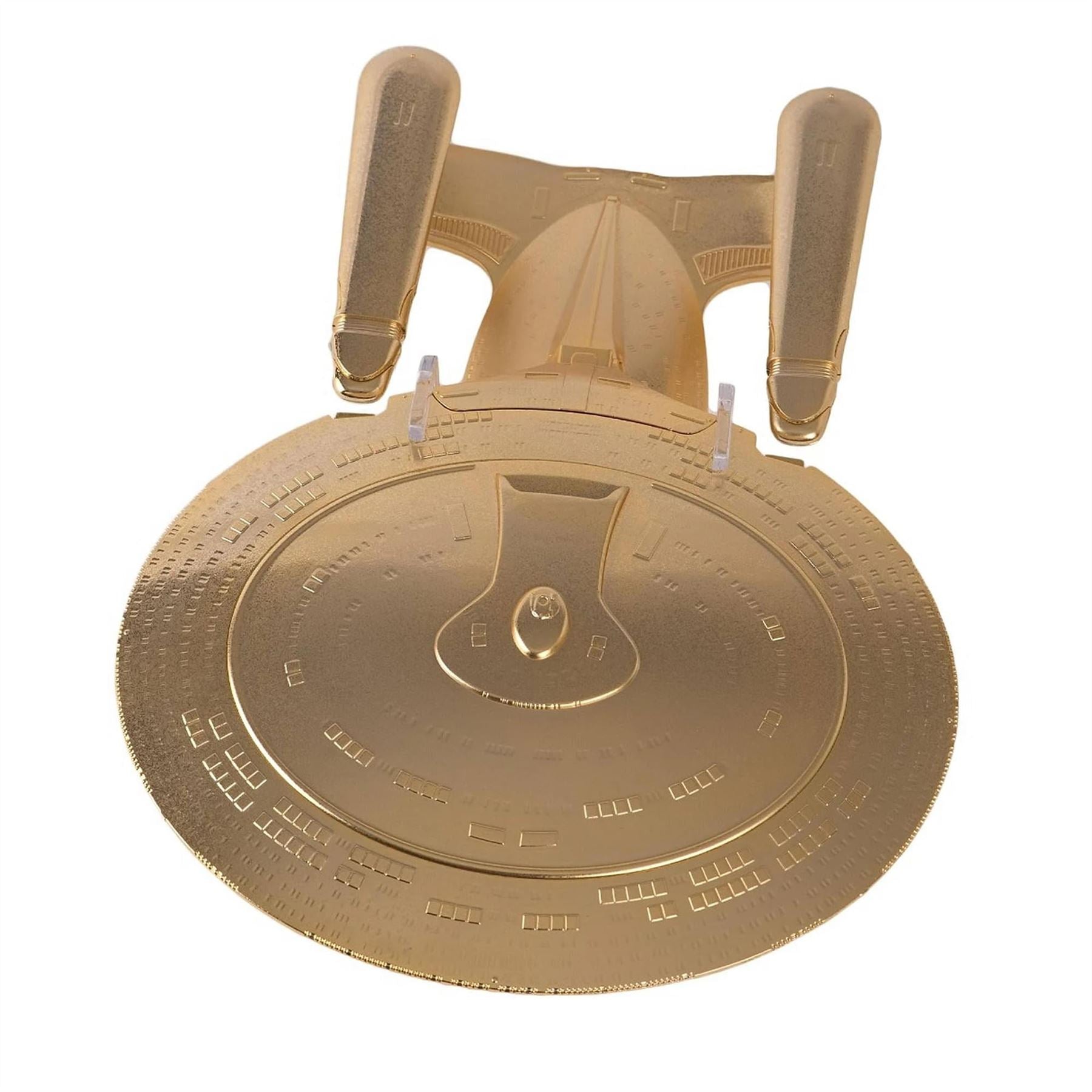 #20 Gold U.S.S. Enterprise NCC-1701-D Model Die Cast Ship SPECIAL ISSUE (Eaglemoss / Star Trek)