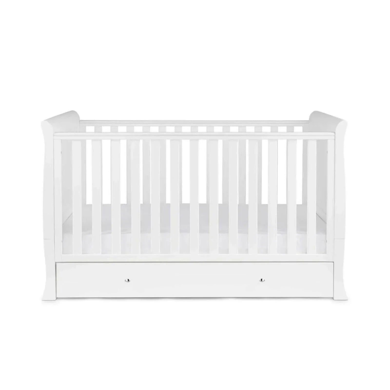 Ickle Bubba Snowdon Classic Cot Bed White - Without Mattress - TOYFACTORY