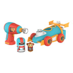 Design & Drill Bolt Buddies Police Rescue Race Car