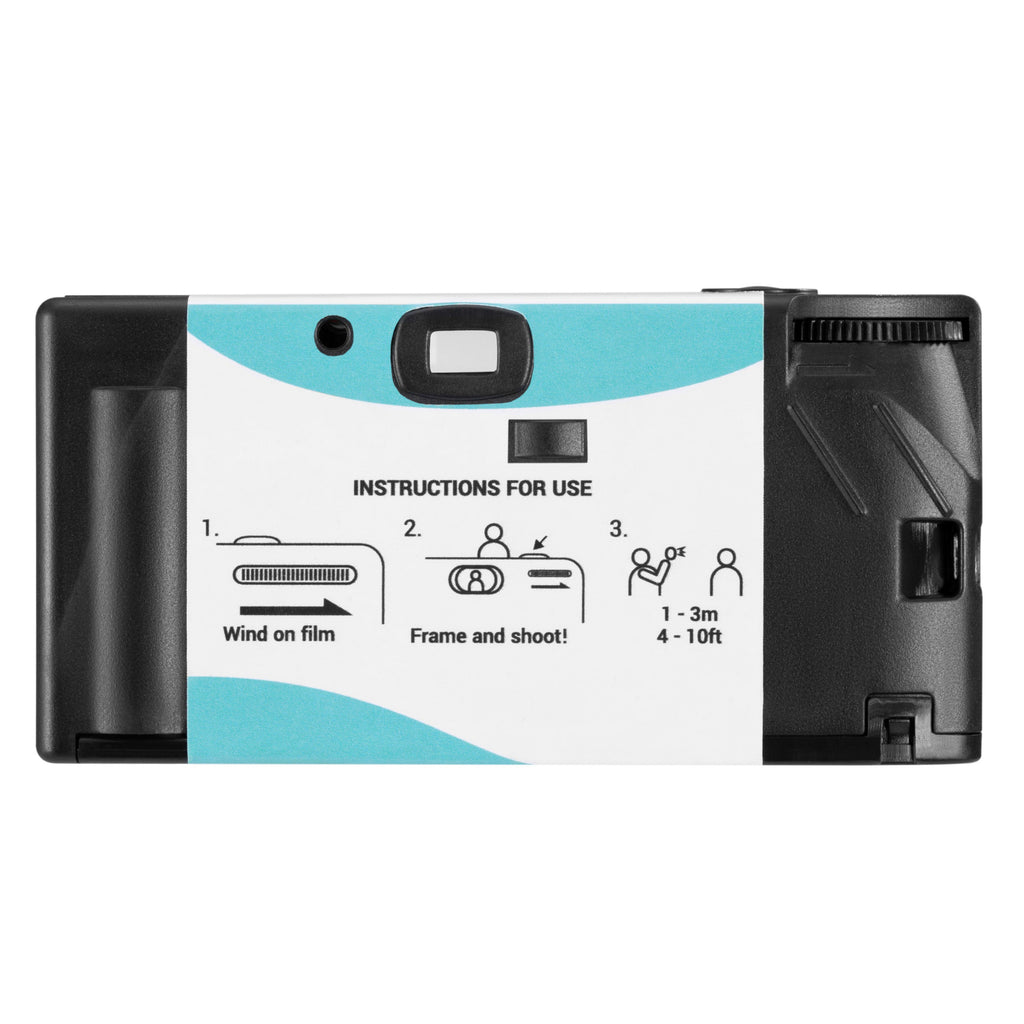 Praktica Single Use Disposable Colour Film Camera with Flash - Blue - TOYFACTORY