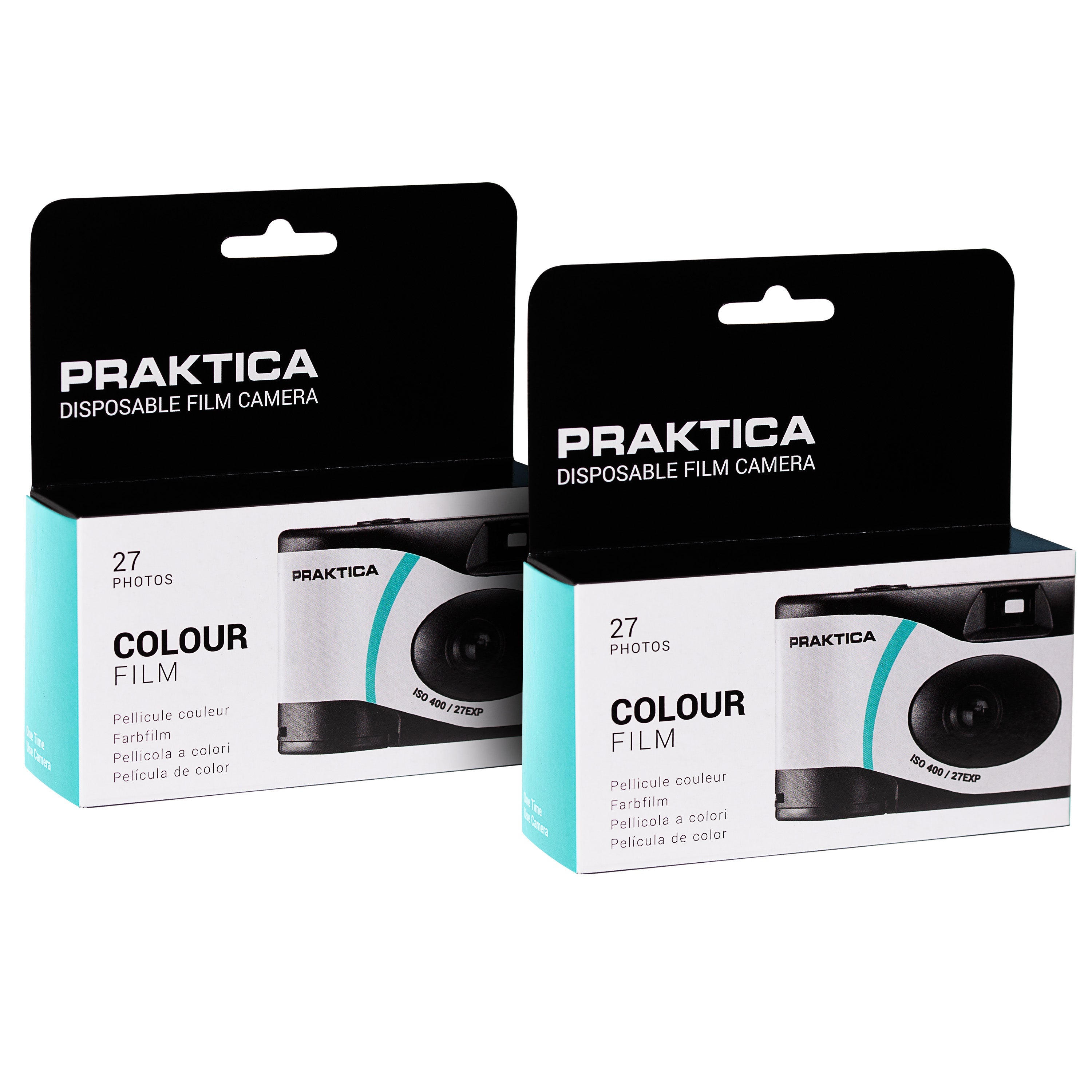 Praktica Single Use Disposable Colour Film Camera with Flash - Blue - TOYFACTORY