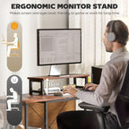 HOMCOM 168cm Reversible L Shaped Desk, 240cm Two Person Desk - TOYFACTORY