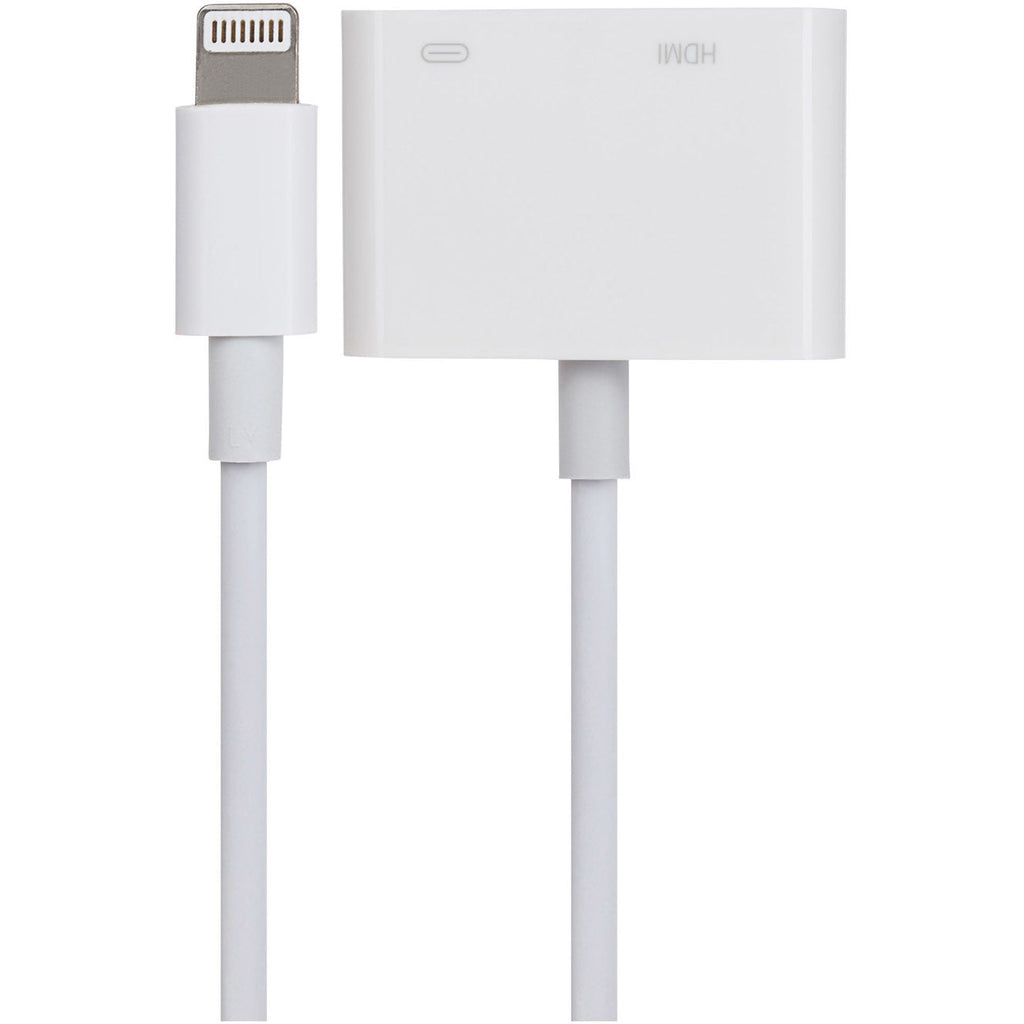 Maplin Lightning to HDMI / Lightning Charging Port Adapter - White - TOYFACTORY
