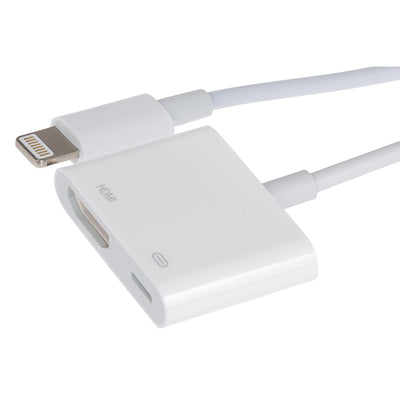 Maplin Lightning to HDMI / Lightning Charging Port Adapter - White - TOYFACTORY