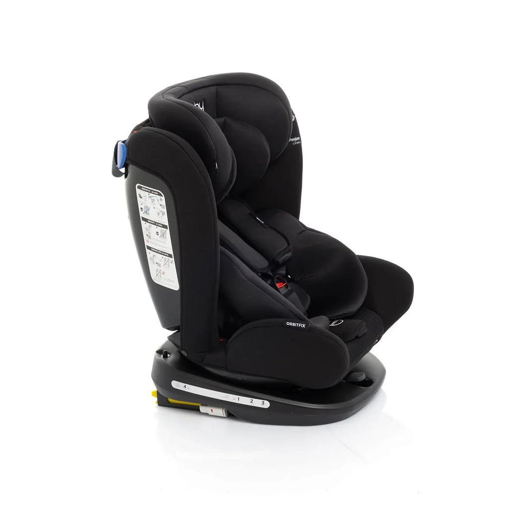 baby plus Orbitfix Group 0+/1/2/3 (Birt to 12 Years) Car Seat - Black - TOYFACTORY