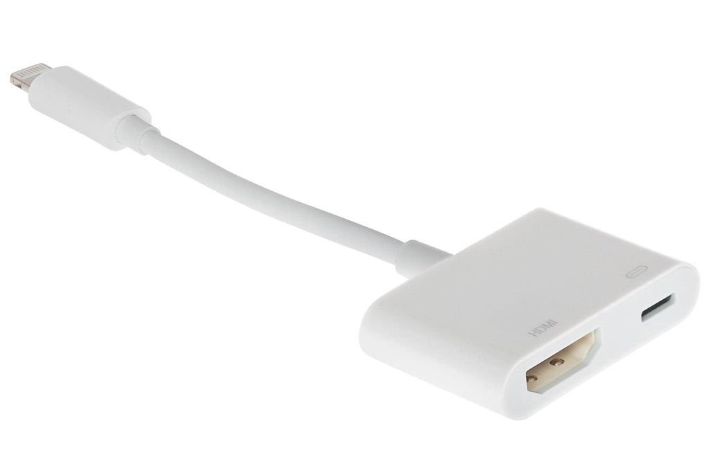Maplin Lightning to HDMI / Lightning Charging Port Adapter - White - TOYFACTORY