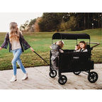 W4 Luxe Quad Stroller Wagon - Volcanic Black