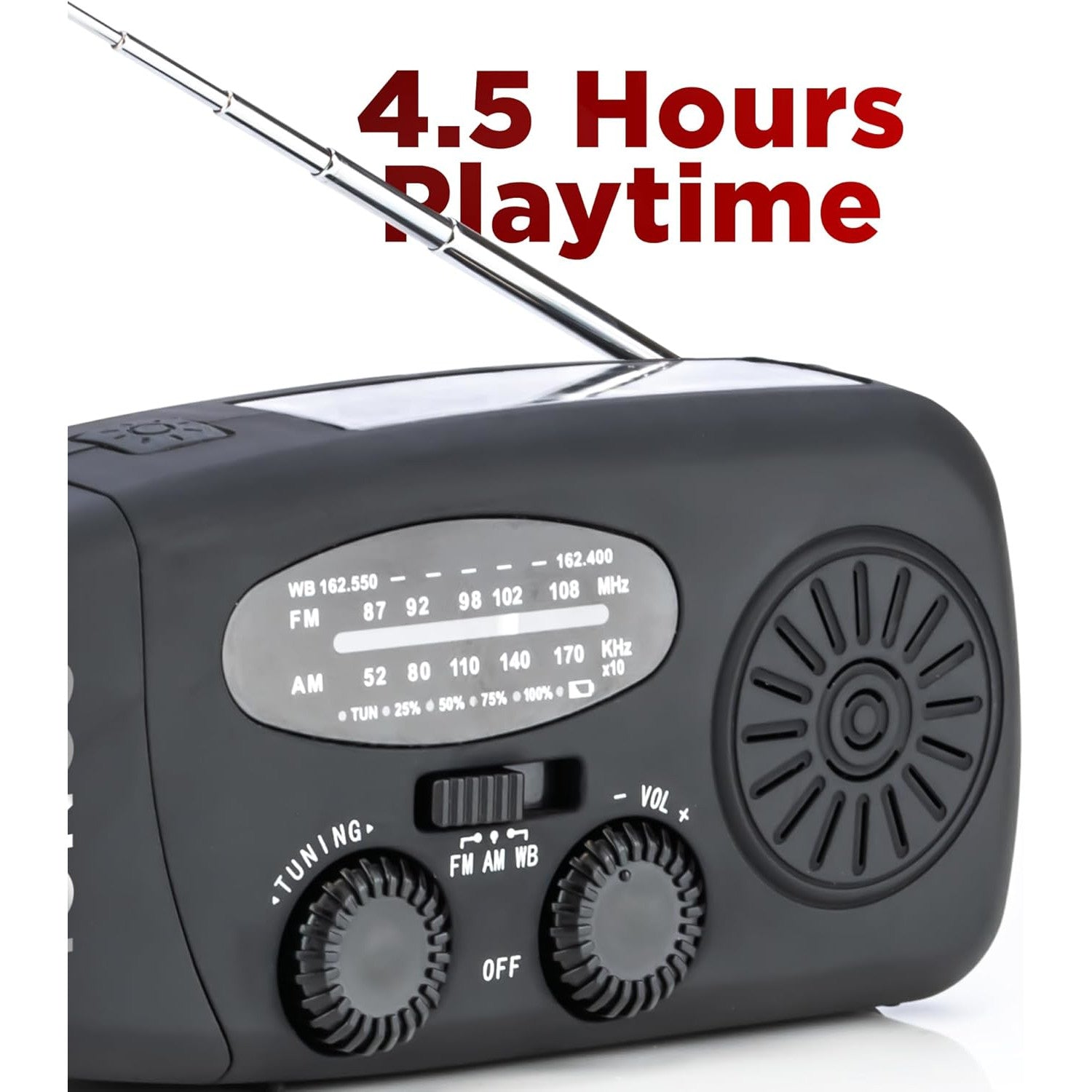 IONOS Almere Emergency Wind Up Radio - TOYFACTORY