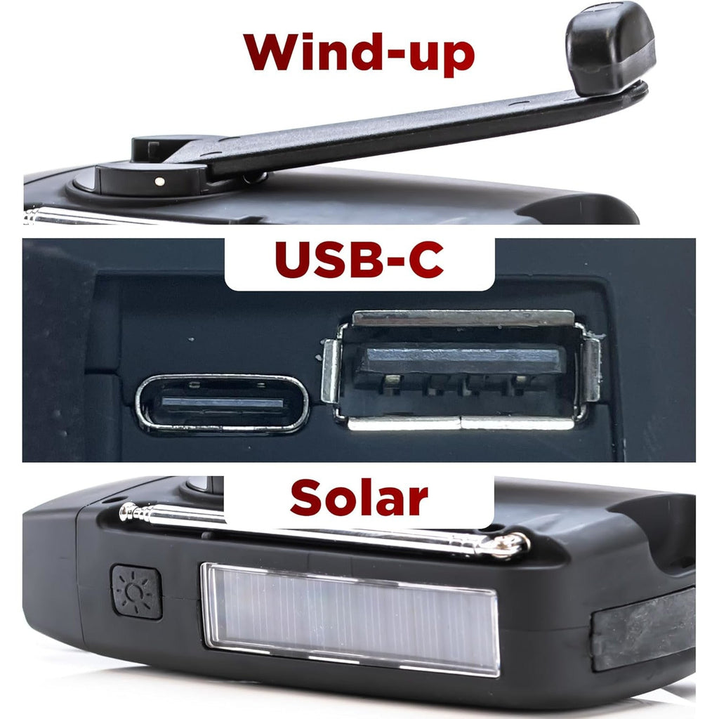 IONOS Almere Emergency Wind Up Radio - TOYFACTORY