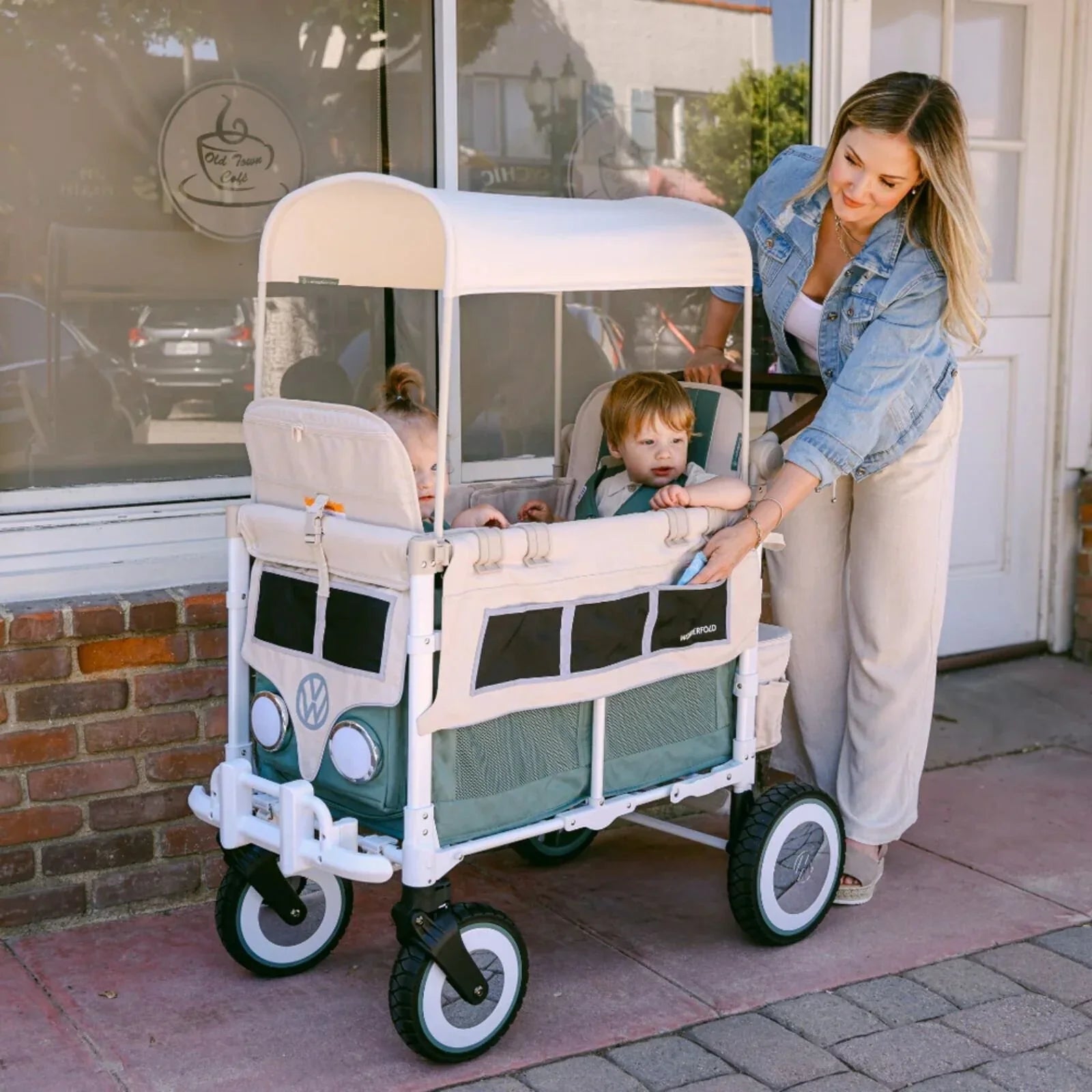 Wonderfold VW2 Volkswagen Stroller Wagon - Green