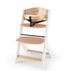 Kinderkraft Enock Wooden Highchair - Wooden White - TOYFACTORY