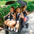 Wonderfold W4 Elite Pro Stroller Wagon - Jet Black