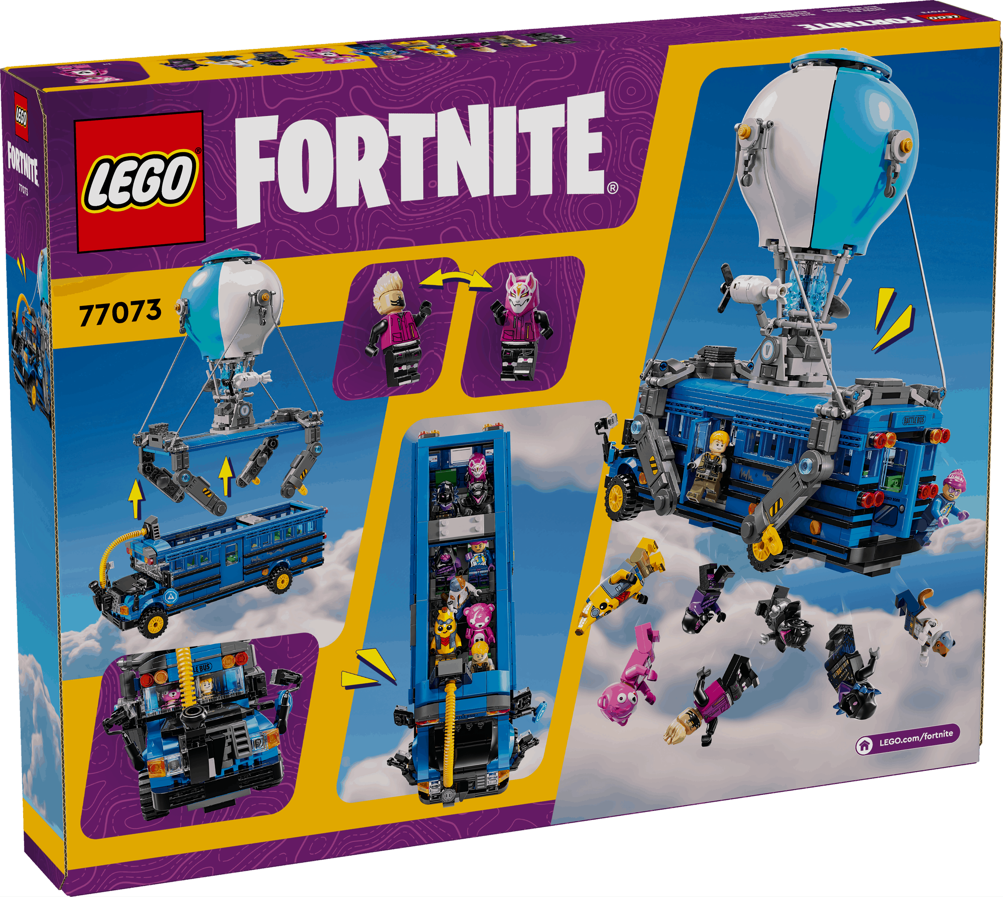 Lego Fortnite 77073 Battle Bus Video Game Playset for Ages 10 and Up