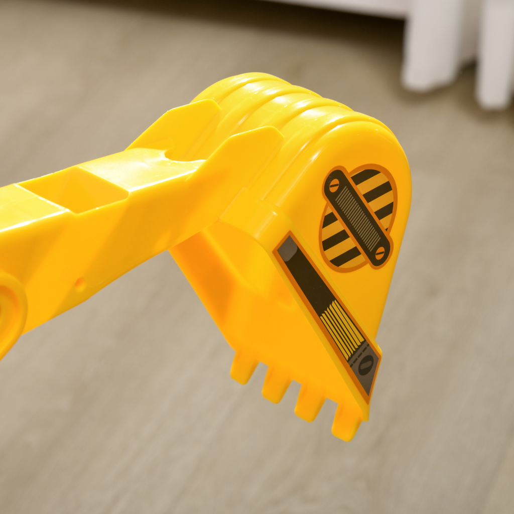 Ride On Excavator Toy Tractors Digger Movable Walker Construction Truck HOMCOM - TOYFACTORY