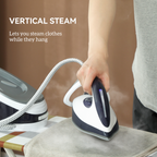 HOMCOM Steam Generator Iron, Large Water Tank, Smart ECO Mode, Self-Cleaning