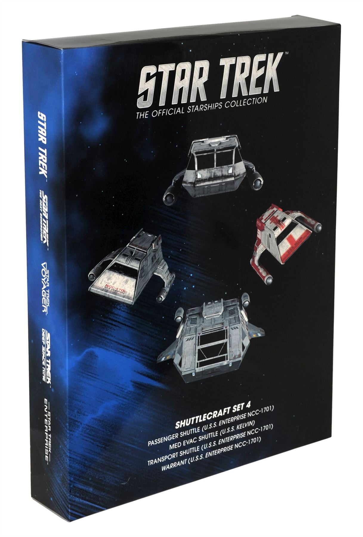 Shuttlecraft Set 4 Kelvin Timeline (Transport Shuttlecraft & Passenger Shuttle & Med Evac Shuttle & Warrant Shuttle) Model Diecast Ship (Eaglemoss / Star Trek) - TOYFACTORY