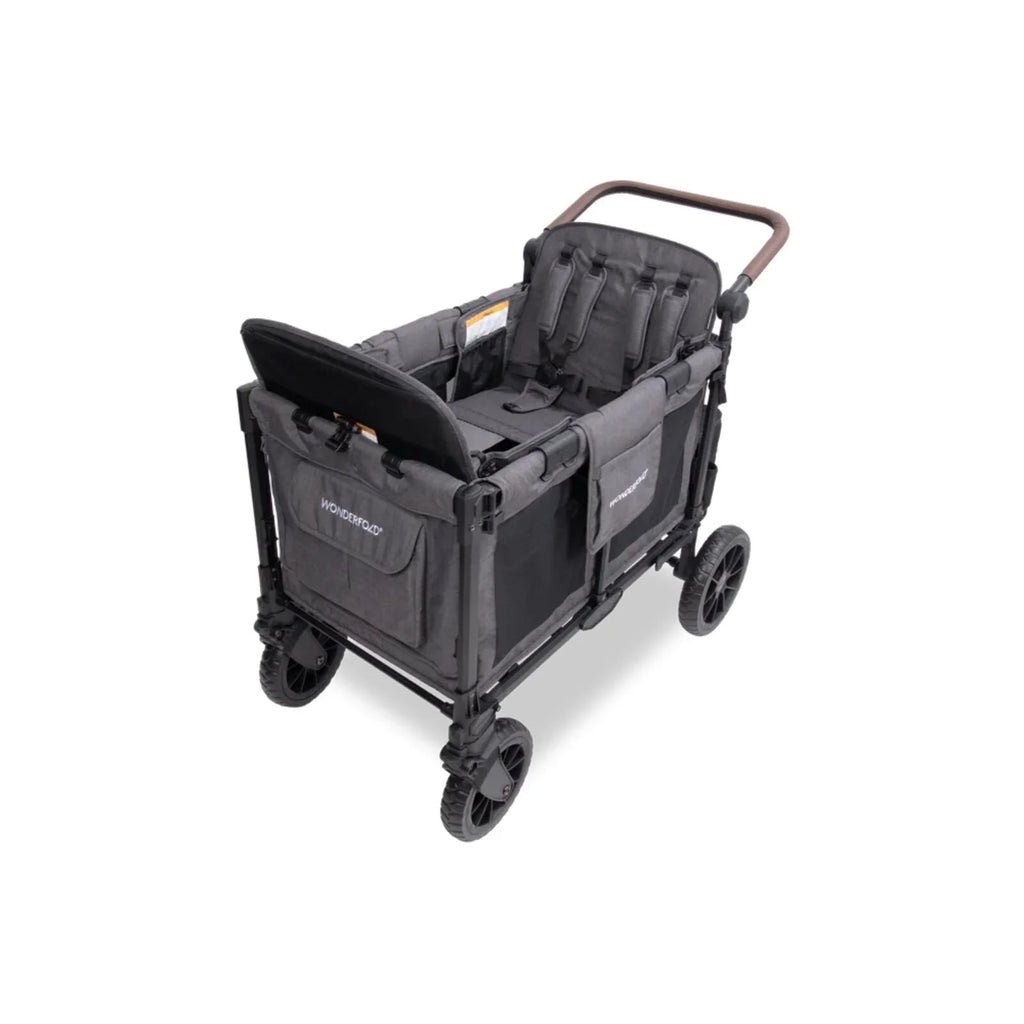 Wonderfold W4 Luxe Pro Stroller Wagon - Charcoal Grey