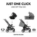 Hauck Shop N Care Trio Set - Grey - TOYFACTORY