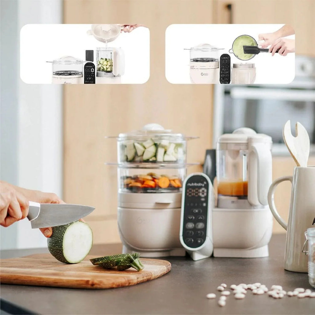Babymoov Nutribaby (+) 6-in-1 Baby Food Maker - Mineral - TOYFACTORY