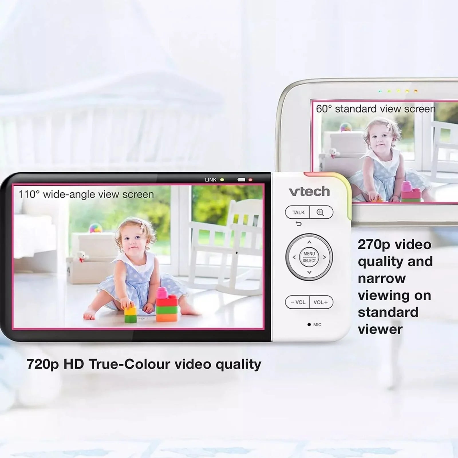 VTech RM5755HD 5" Smart Wi-Fi 1080p Video Baby Monitor - TOYFACTORY