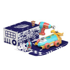 Design & Drill Bolt Buddies Police Rescue Race Car