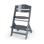 Kinderkraft Enock Wooden Highchair - Full Grey - TOYFACTORY