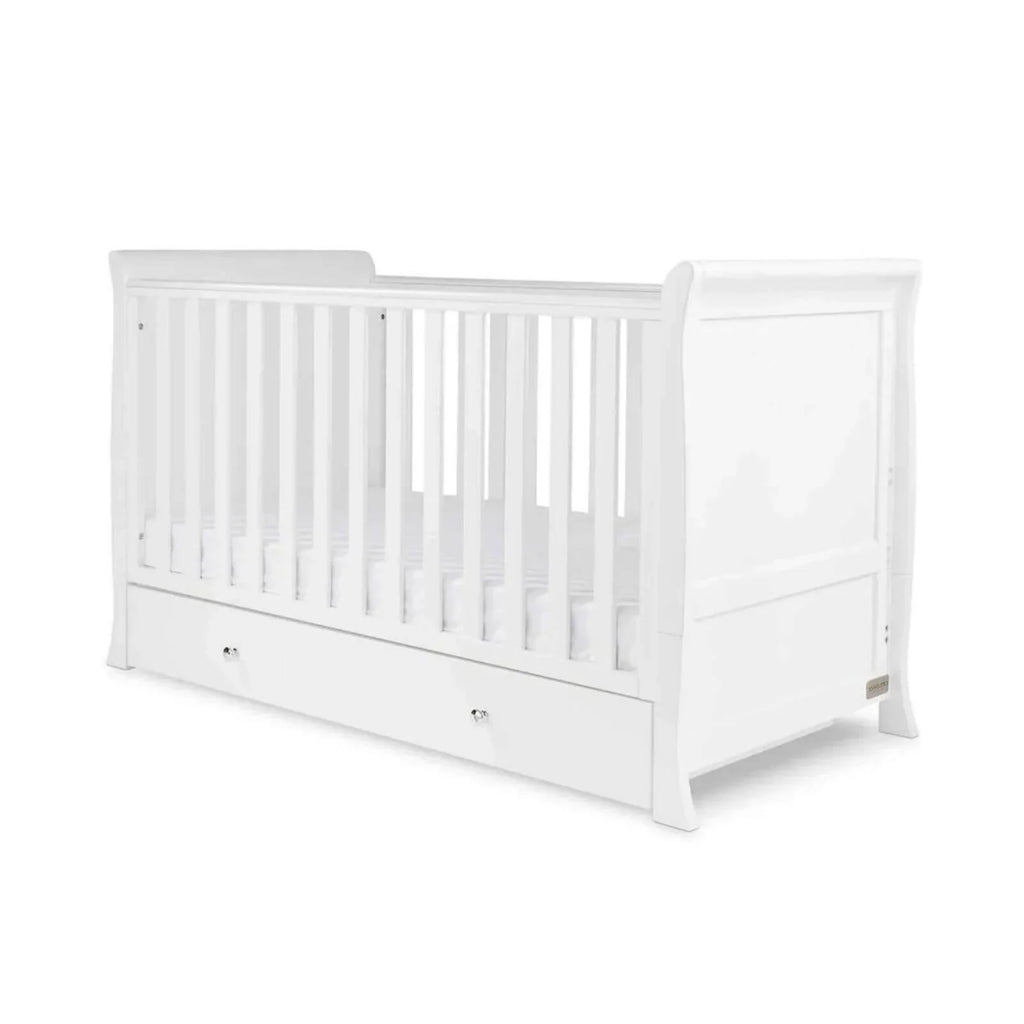 Ickle Bubba Snowdon Classic Cot Bed White - Without Mattress - TOYFACTORY