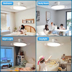 Modern Invisible Ceiling Fan with LED Light DC motor Large Air