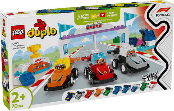 Lego Duplo 10445 F1 Team Race Cars & Drivers for Toddlers Ages 2 & Up