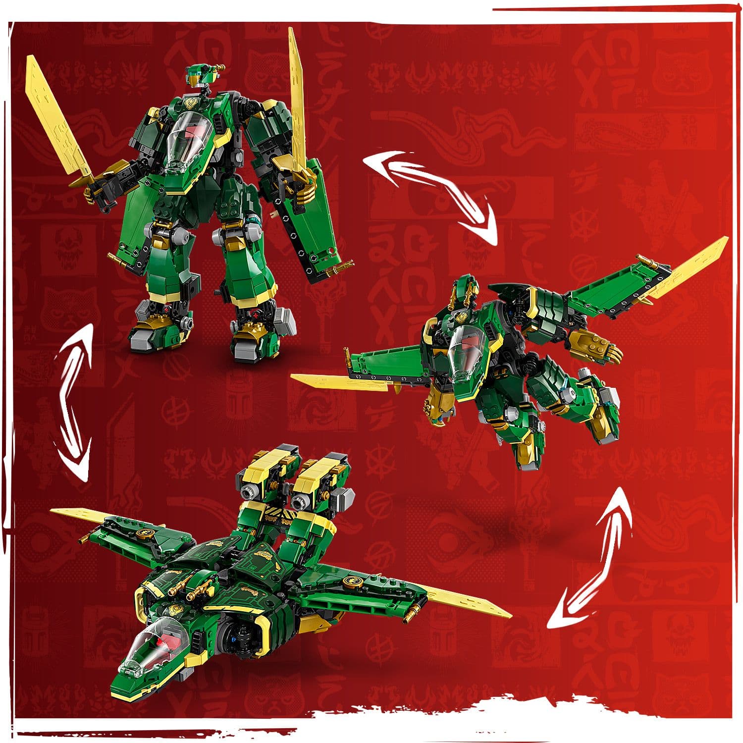 Lego Ninjago 71845 Lloyd’s Jet Mech Buildable Playset for Age 9 and Up - TOYFACTORY