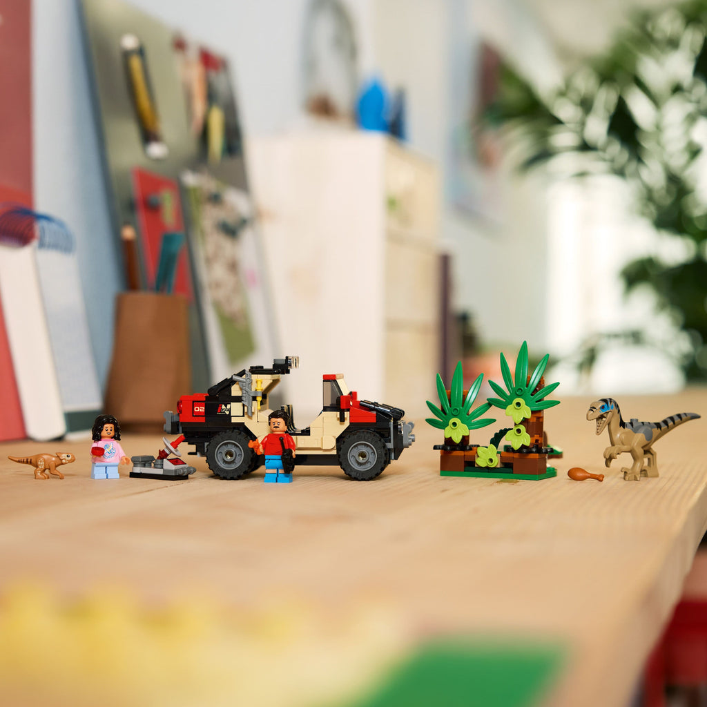 Lego Jurassic World 76972 Raptor Off-Road Escape for Ages 6 and Up