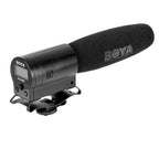 BOYA BY-DMR7 Shotgun Condenser Broadcast Microphone with LCD Display & Integrated Flash Recorder for Canon / Nikon / Sony DSLR Cameras and Video Cameras, BY-DMR7 - TOYFACTORY