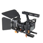 YELANGU YLG1105A A7 Cage Set Include Video Camera Cage Stabilizer / Follow Focus / Matte Box for Sony GH4 / A7S / A7 / A7R / A72 / A7RII / A7SII / A6000 / A6500 / A6300 / A7R3 / A7S3 / A7R4