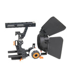 YELANGU YLG1105A A7 Cage Set Include Video Camera Cage Stabilizer / Follow Focus / Matte Box for Sony GH4 / A7S / A7 / A7R / A72 / A7RII / A7SII / A6000 / A6500 / A6300 / A7R3 / A7S3 / A7R4