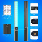 LUXCeO P6 RGB Colorful Photo LED Stick Video Light Handheld APP Control Full Color LED Fill Light, P6