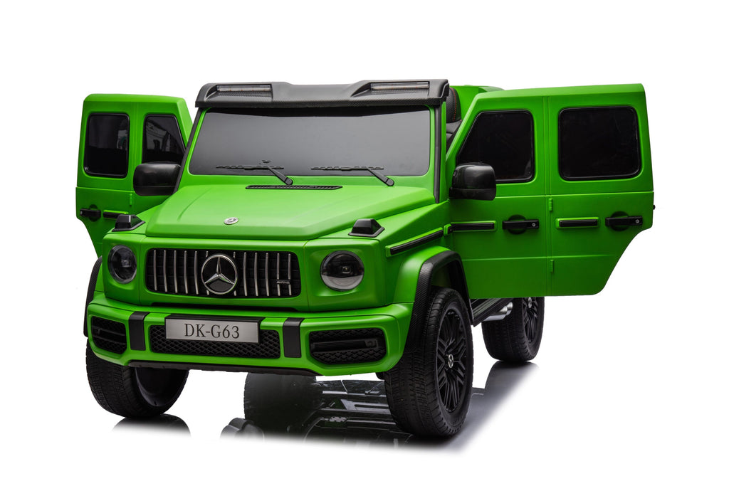 Large Mercedes G63 24V kids ride-on car, electric ride-on vehicle, two-seater G-Wagon model for children, realistic design and details