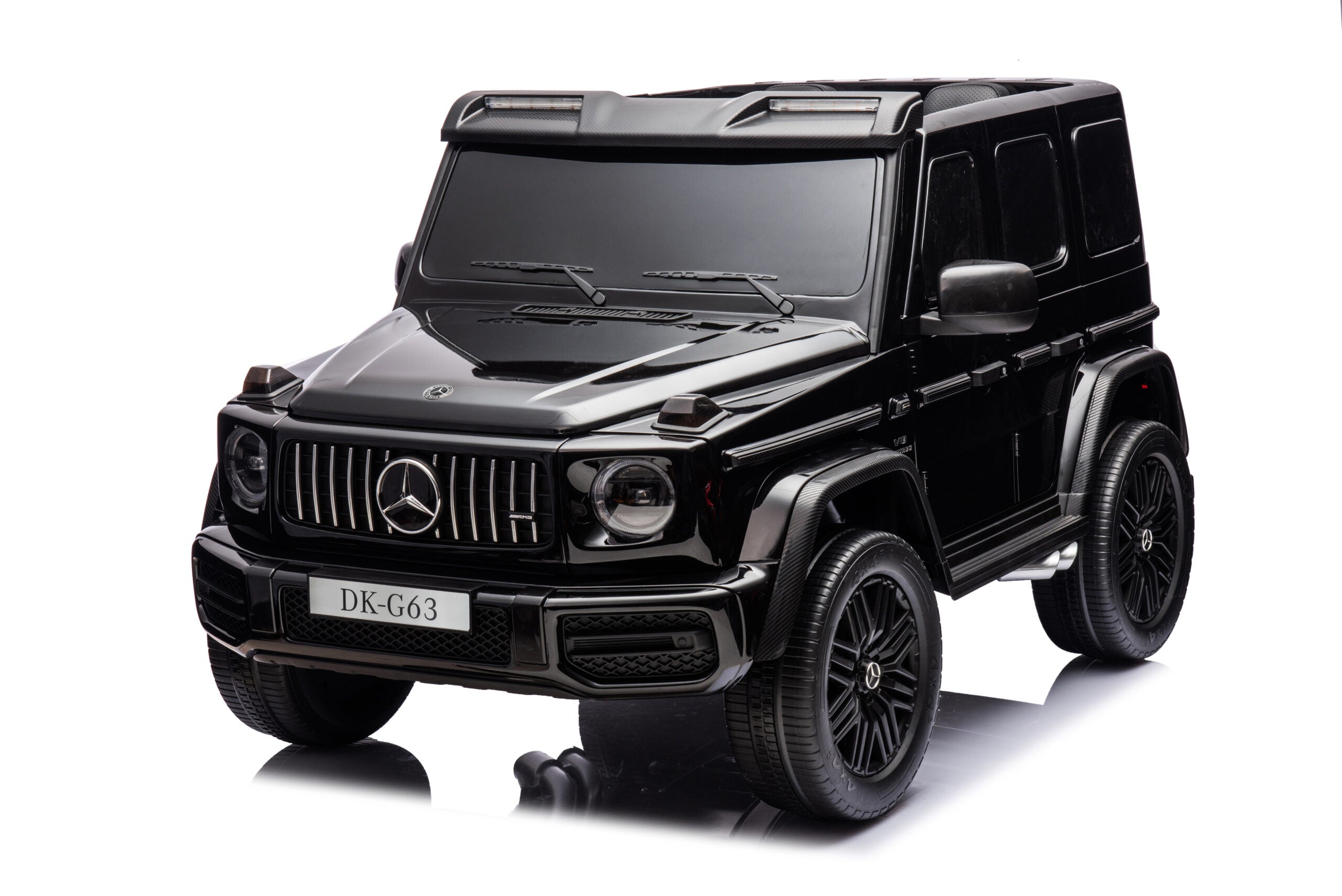 Large Mercedes G63 24V kids ride-on car, two-seater electric vehicle for children, featuring realistic G-Wagon details.